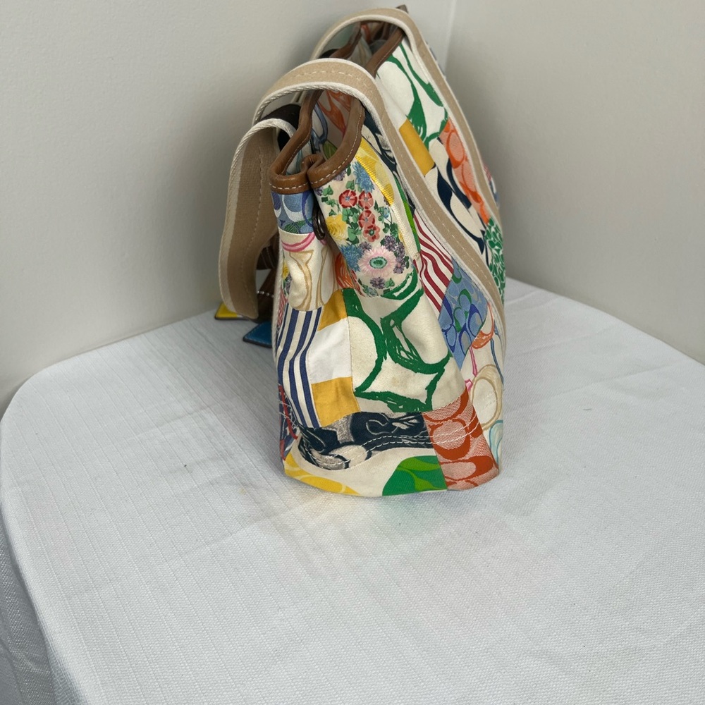Coach Hampton Multicolor Patchwork Tote - image 6
